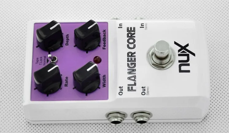 NUX Flanger Ядро топает коробки серии ядра гитары педаль эффектов нормальные и ленты фланцевые Музыкальные инструменты