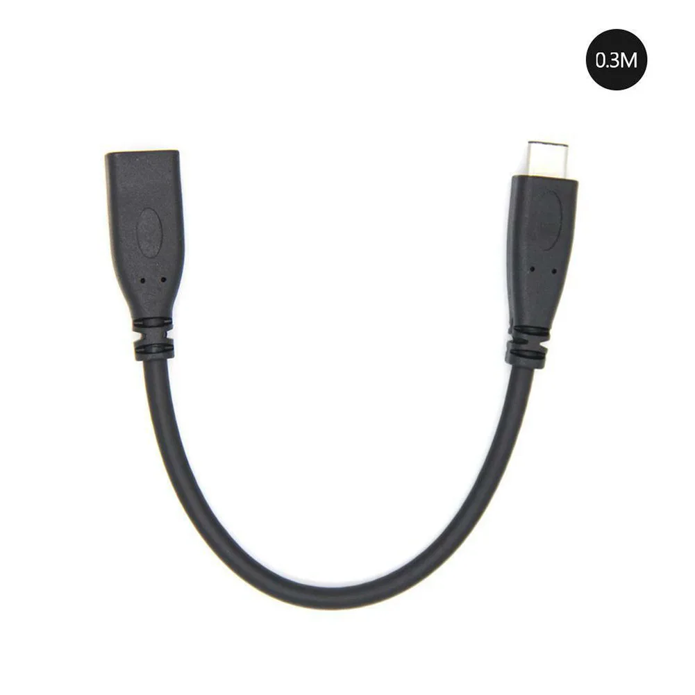 0,2 m-2 m type C аксессуары USB 3,1 части портативный удлинитель Кабель для передачи данных удлинитель для мужчин и женщин Черный Сменный прочный телефон