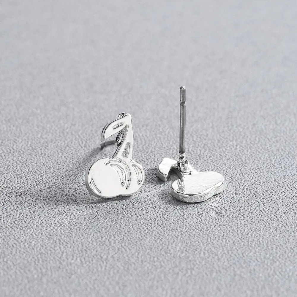 Чандлер из нержавеющей стали золотого цвета вишневые серьги гвоздики летние