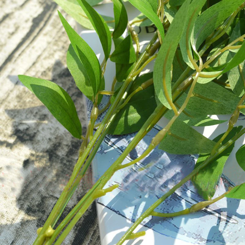 Искусственный букет ивы поддельные листья для джунглей вечеринки дома Рождество