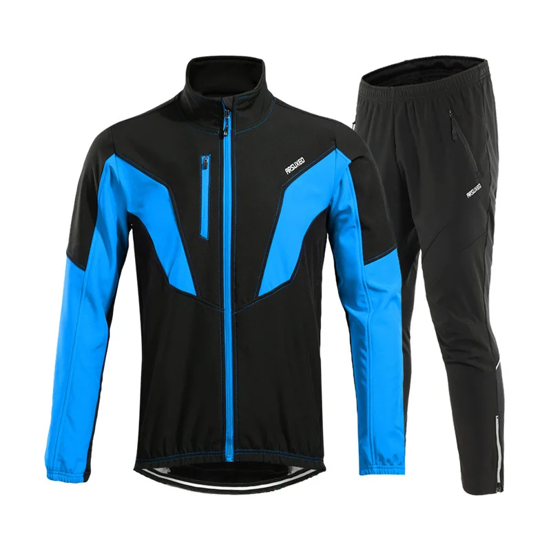 Зимний комплект велосипедной куртки 4 цветов теплый флисовый костюм для горного