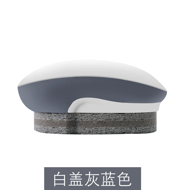 White lid grey blue Щетка для чистки в форме мыши для ванной, кухни, скруббер/миски/кастрюли/посуды, щетка для очистки раковины, креативные бытовые щетки - Цвет: White lid grey blue