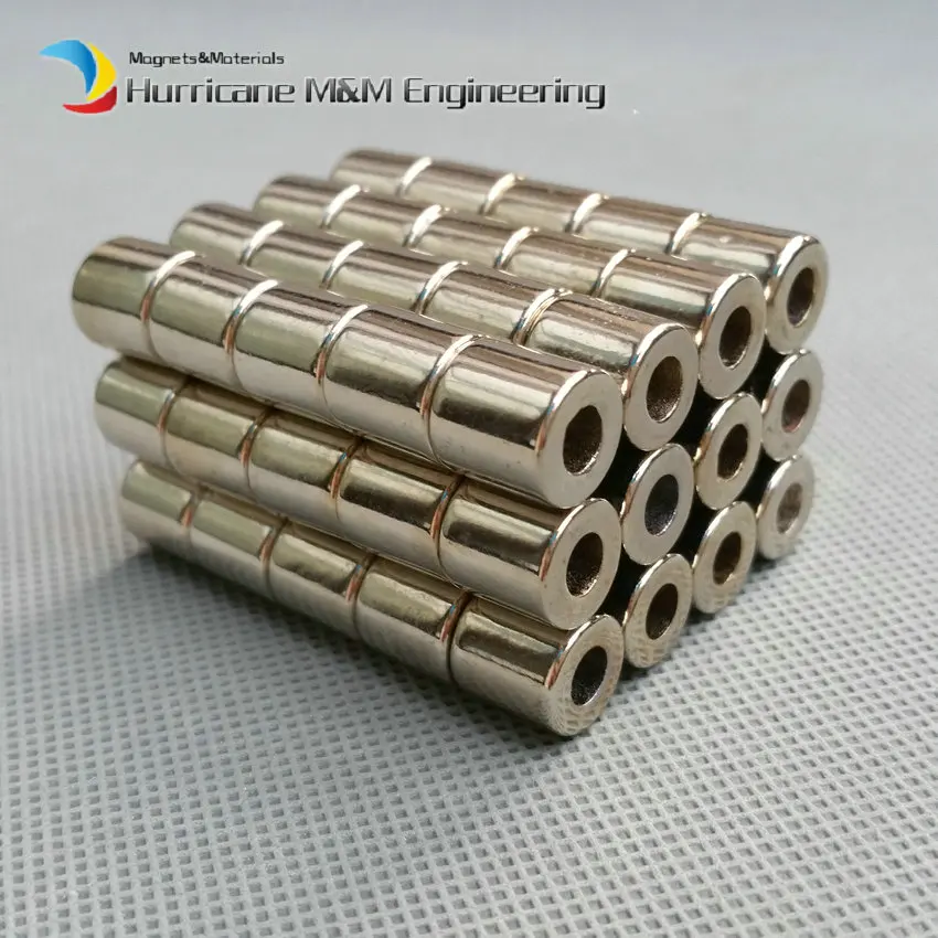 Магнитное кольцо NdFeB диаметр 10x4x10 мм N42 трубка намагниченные в аксиальном
