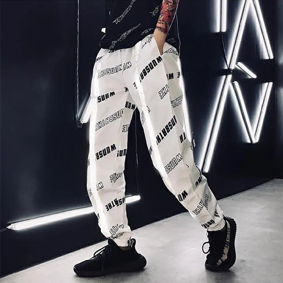 Спортивные женские шаровары с высокой талией уличная одежда Харадзюку большого