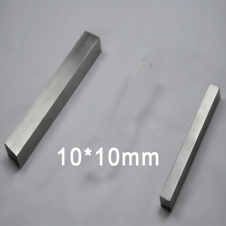 10 мм x 10 мм 500 мм длина GR2 Titanium площади бар площади ti газа Titanium сплав квадратный стержень квадрат удилище