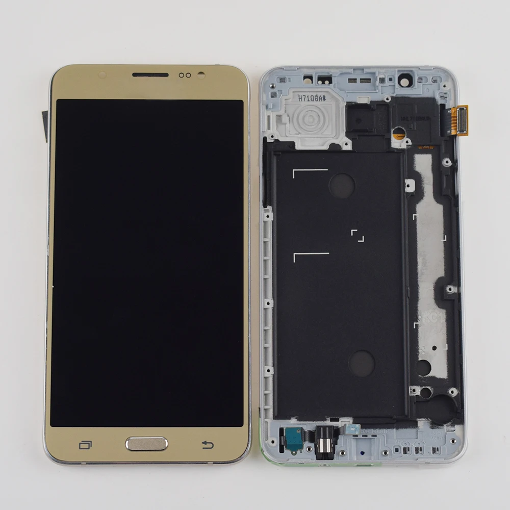 Для samsung Galaxy J7 ЖК-экран J710FN ЖК-дисплей сенсорный экран для samsung J710 SM-J710F J710M J710H ЖК-сборка Рамка