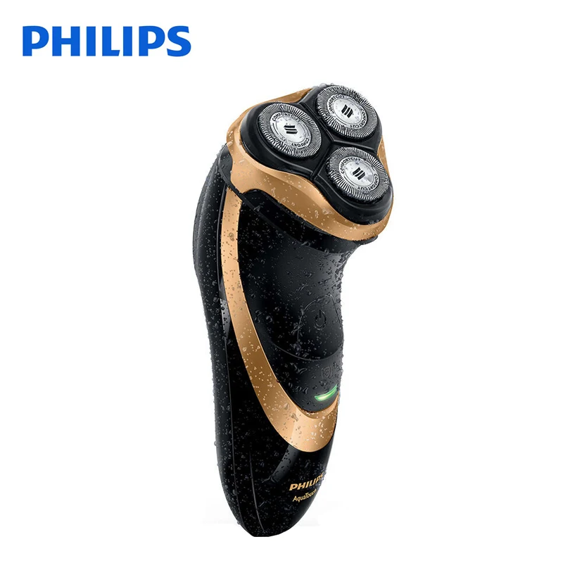 Новинка, профессиональная Электробритва Philips AT798, вращающаяся, перезаряжаемая, для мужчин, с тройным плавающим лезвием, для влажного и сухого бритья для мужчин