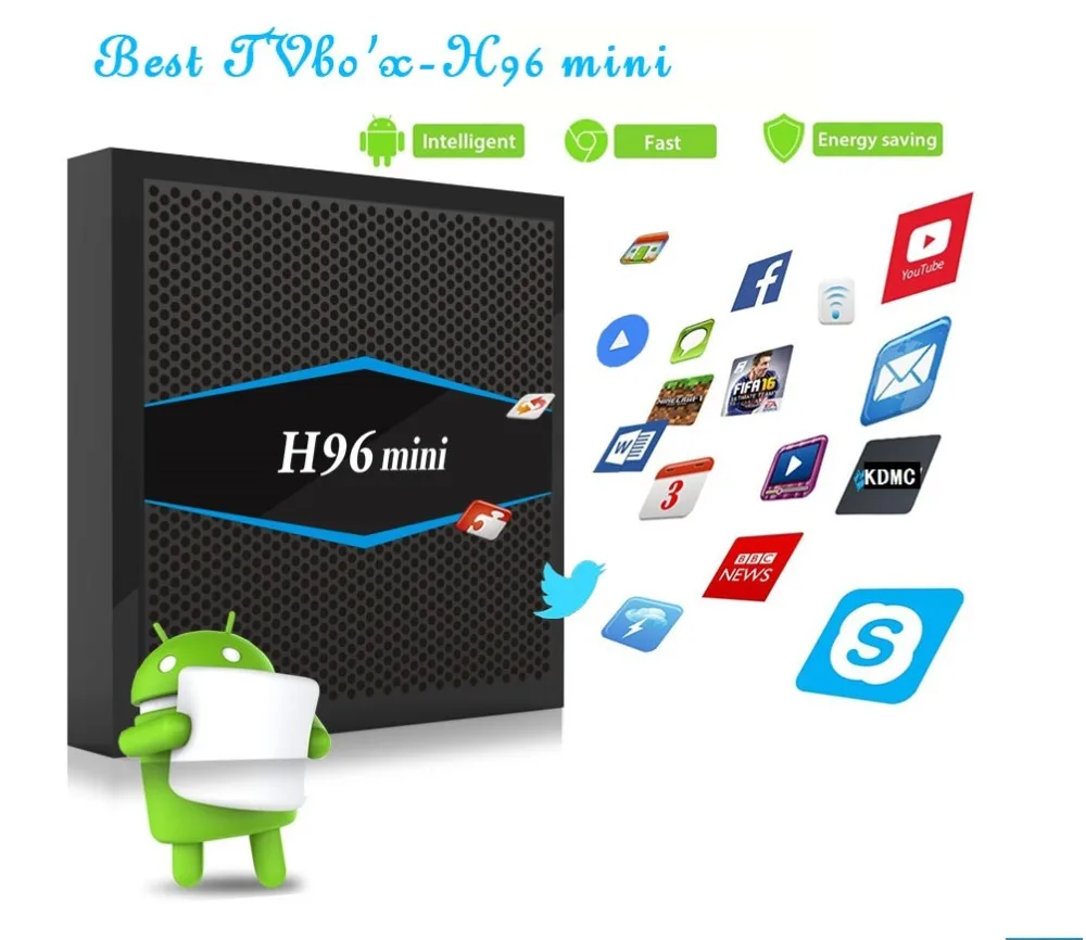 Разблокировка TECH H96 мини Amlogic Android 7 1 tv box 4 K HD медиаплеер 2 4G/5 GHz Wifi BT Smart Set