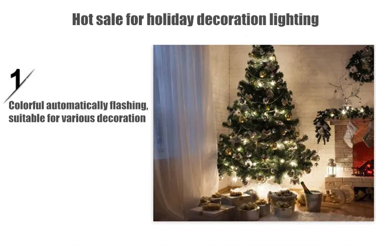 Металлический шар Гирлянды светодиодные Light 3.5 м Xmas свет 110 В 220 В 230 В 50/60 Гц LED праздник свет шнура Красочный светодиодные Рождество свет