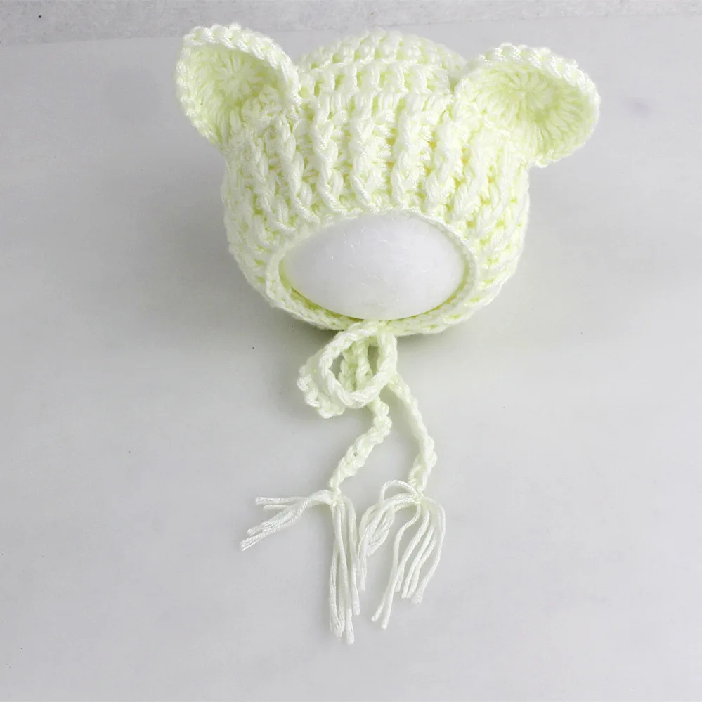 Реквизит для фотосъемки новорожденных детские шапки вязаные Младенческая