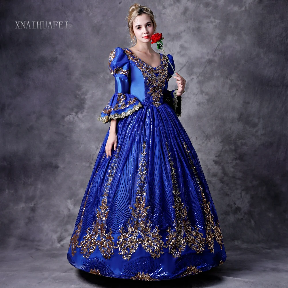 18th Century Green Royal Court Retro Baroque Clothing Renaissance Marie Antoinette Costume Prom Dress |
