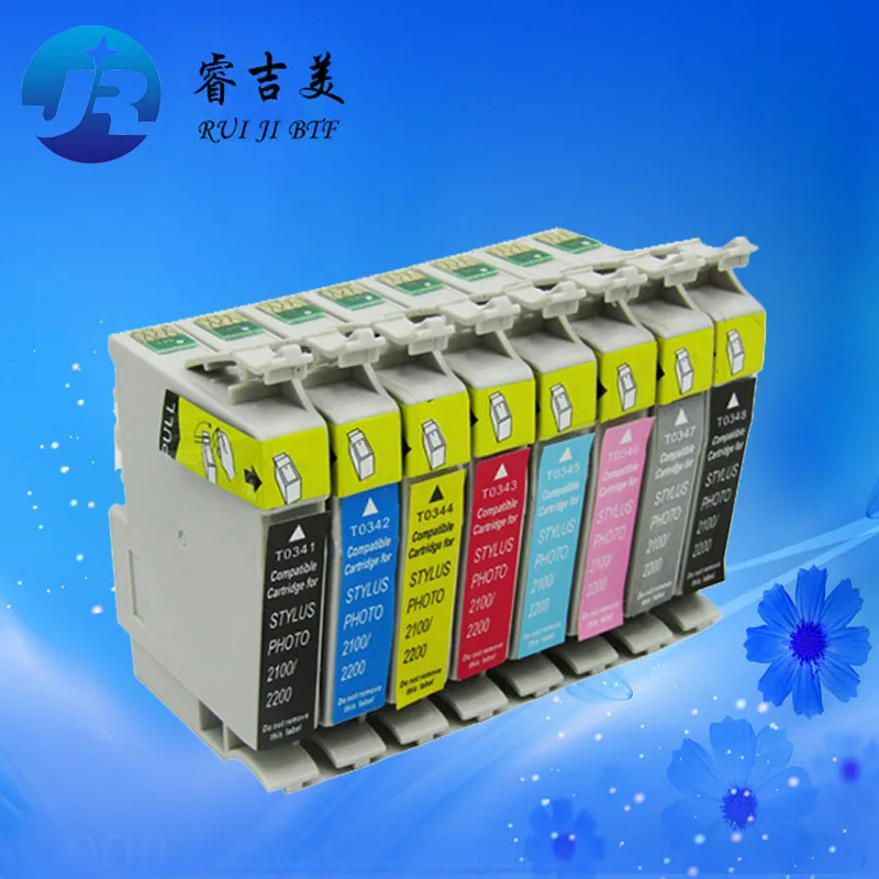 Высококачественный T0341 T0348 чернильный картридж для принтера Epson Stylus Photo 2200 2100