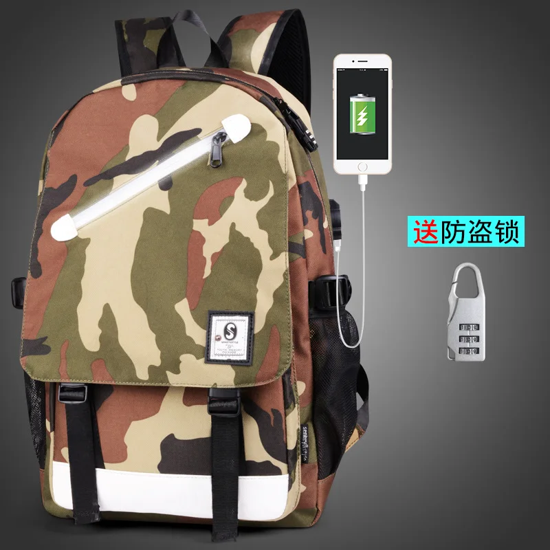 army green MC Водонепроницаемая мужская сумка для ноутбука с USB 15,6 дюймов, светящийся музыкальный мужской рюкзак для путешествий, спортивная детская школьная сумка для мальчиков-подростков, сумка для книг - Цвет: army green MC