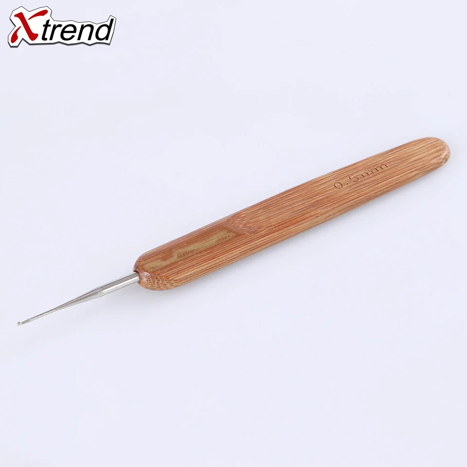 Xtrend 3 шт. крючком Крючки волосы косы индийский крючок Agulha de croche бамбуковая