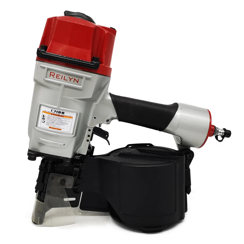 Reily CN80 Pneumatic Nailer Air Coil Fencing Framing Roof Sheathing Pallets Decorate Board Production | Инструменты