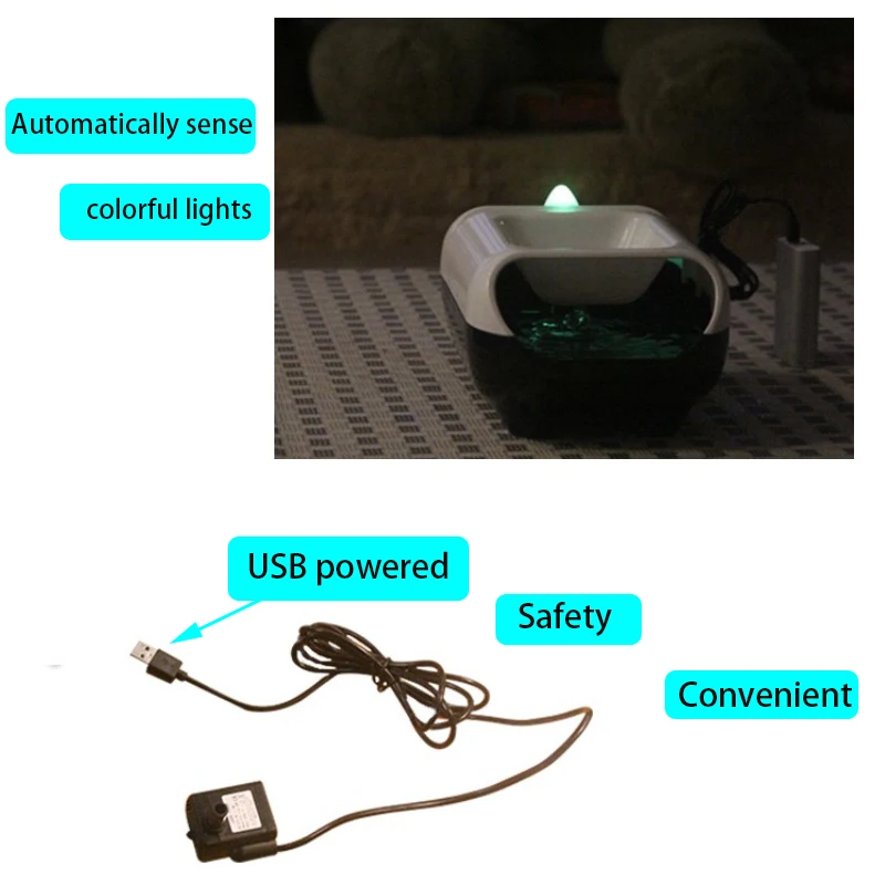 Принадлежности для домашних животных Автоматическая чаша воды кошек диспенсер