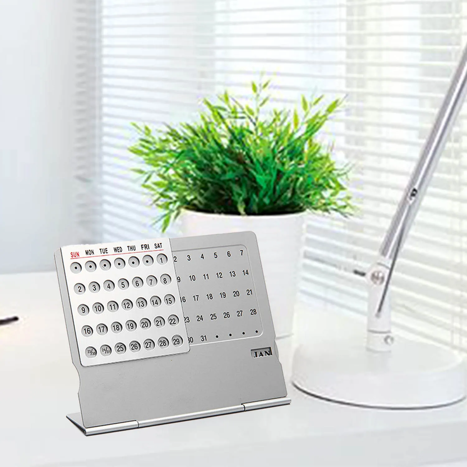 Календарь Настольный из алюминия 2018 Супер Вечный уникальный календарь на 100 лет