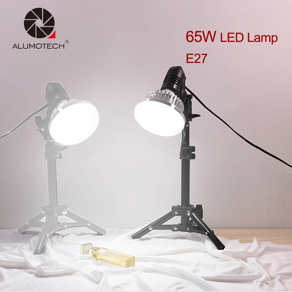 Светодиодный светильник ALUMOTECH E27 65W 5500K высокомощный с лампочками дневного света