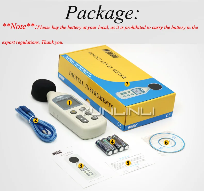 Измеритель уровня звука цифровой высокоточный регистратор децибел мониторинга