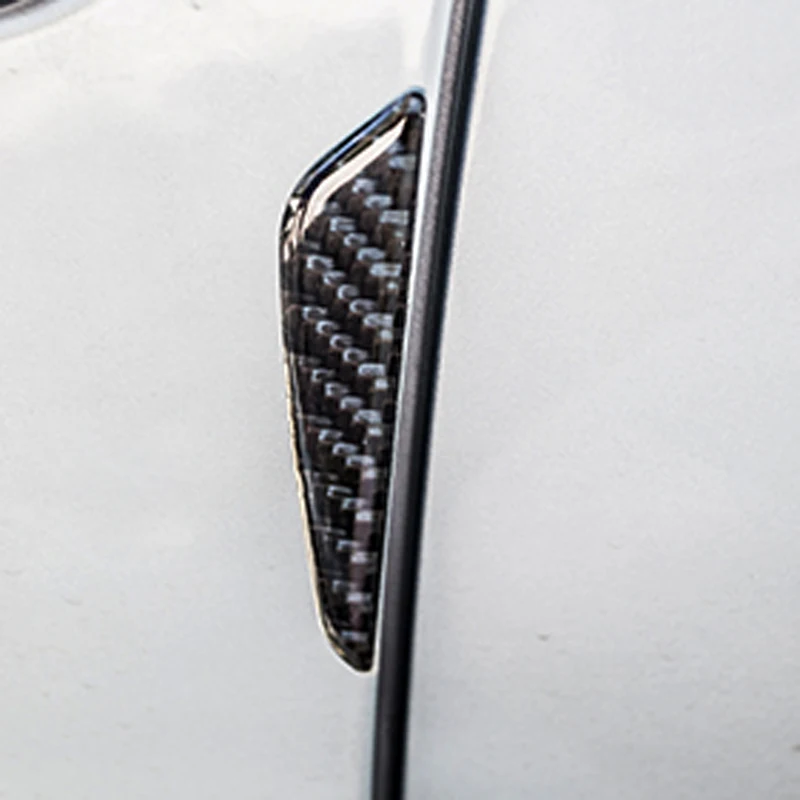 4x углеродное волокно Автомобильная дверь защитная полоса для края Защита от