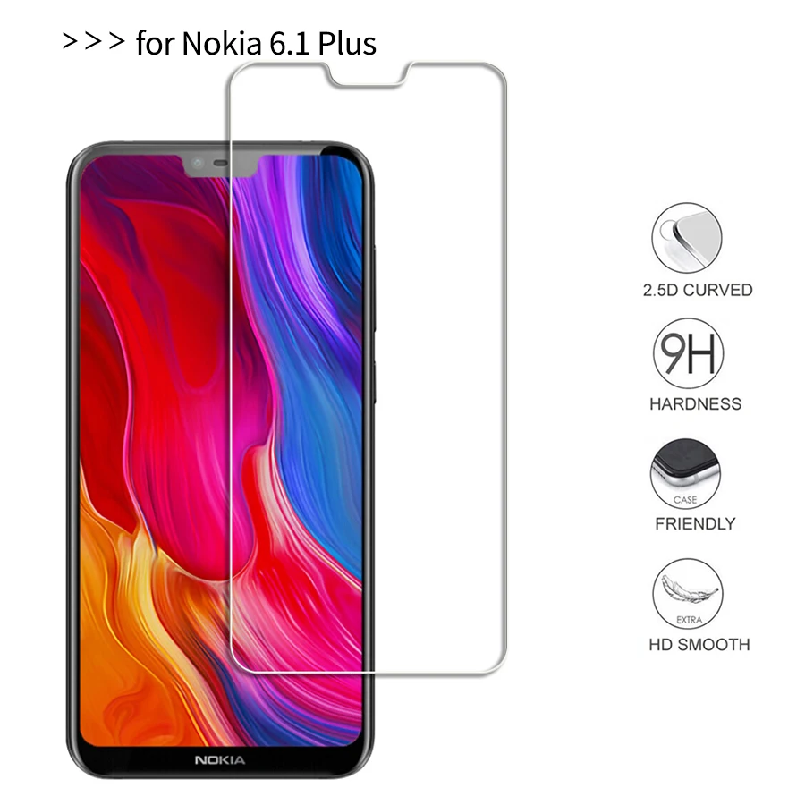 Wangcangli 2.5D Закаленное стекло для Nokia 6 1 plus мобильный телефон защитная пленка 9 H