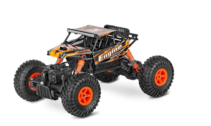 18428-b 1:18 Радио Дистанционное управление Весы 2.4 г 4WD RC Внедорожник гусеничный Электрический привод внедорожник RC Байк игрушки - Цвет: Оранжевый