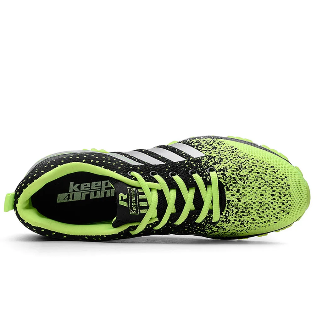 2019 Новая повседневная обувь Мужская дышащая зеленая летняя сетчатая кроссовки