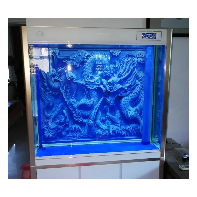 Бесплатная доставка Китайский 3D Дракон Камея фон украшение аквариума плакат с