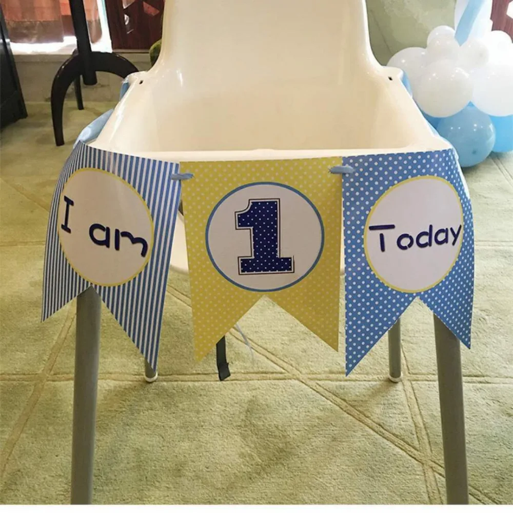 Я 1 сегодня тематические баннеры/флажки для дня рождения поставки детей обувь