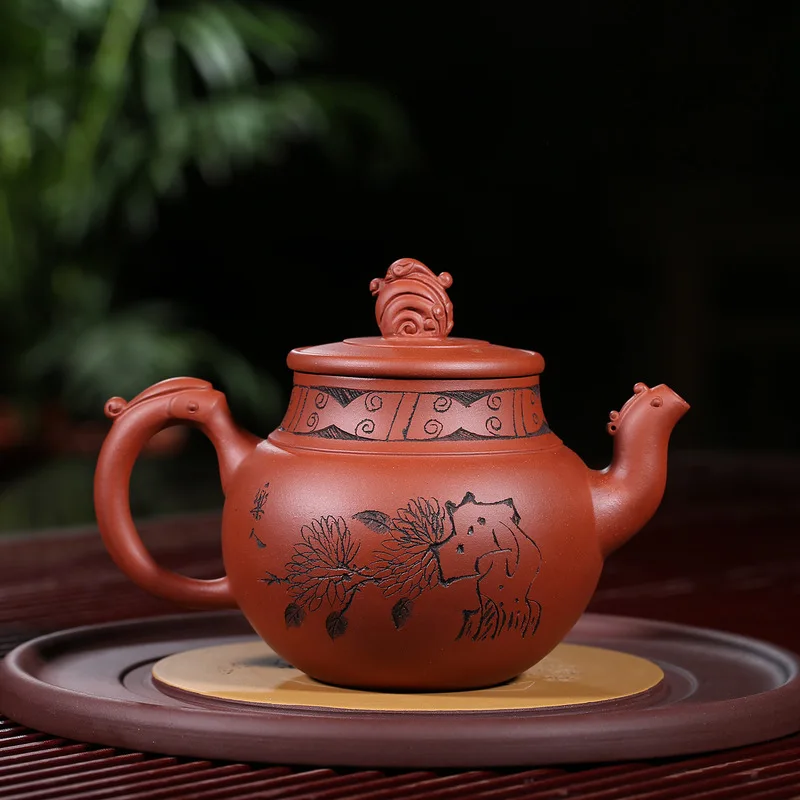 Чайный горшок с фиолетовым песком известный художник Bao Zhiqiang ручная работа