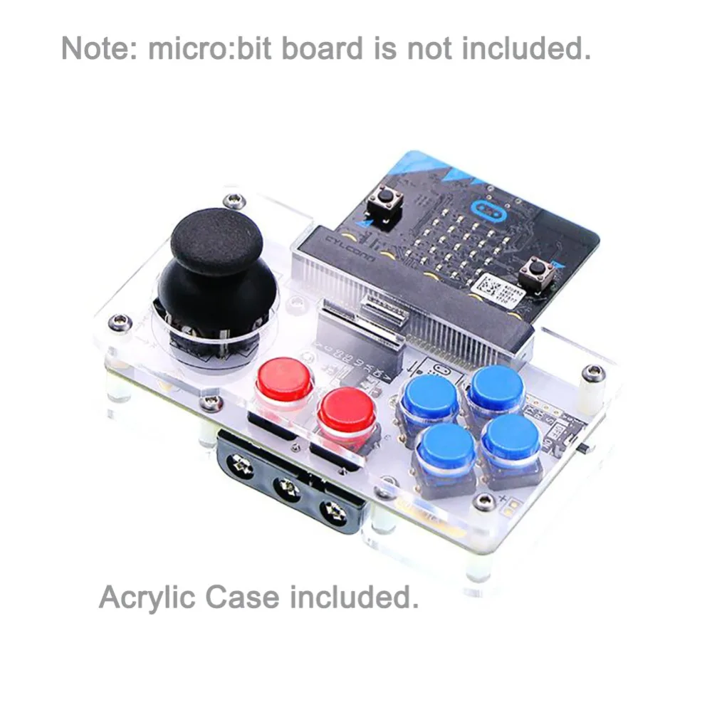 Джойстик: бит для BBC Microbit Micro: бит настольной игры расширение, для программы питона, встроенный выключатель питания и внешний разъем питания