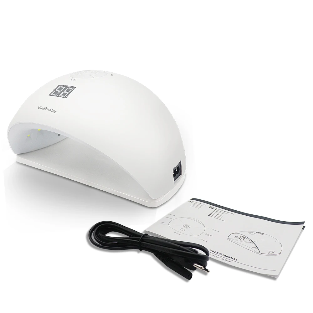 Сушилка для ногтей с двойным источником света 48 Вт 24 светодиода УФ-лампа всех