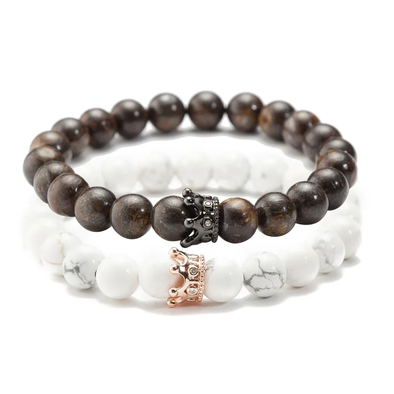 DIEZI Винтаж горячие мужские бусины из натурального материала браслет с шармом