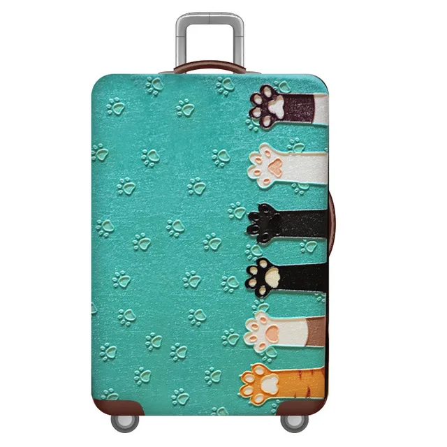 G Luggage Cover SEREQI полосатый дорожный багажный чехол для 18-32 дюймов, чехол для костюма, сумка для путешествий, защитный чехол для багажа, чехол для защиты от пыли, аксессуары для путешествий - Цвет: G Luggage Cover