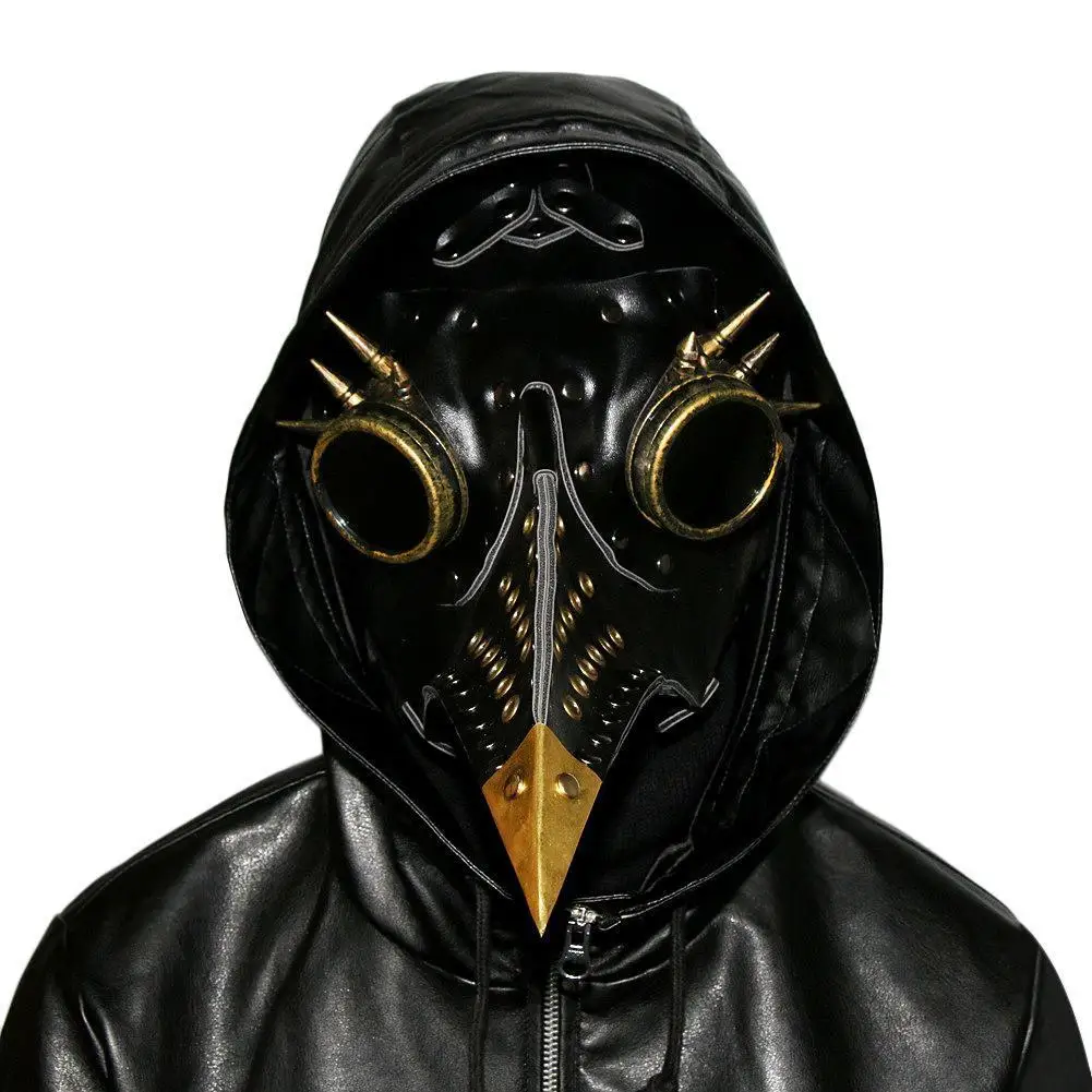 Уникальный дизайн ручная работа кожа чума доктор маска для смерти птица клюв