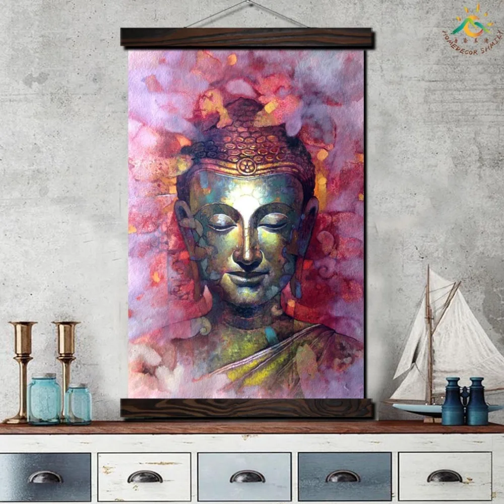 Бог Будда Peace Modern арт принт на холсте плакат настенная живопись искусство стену