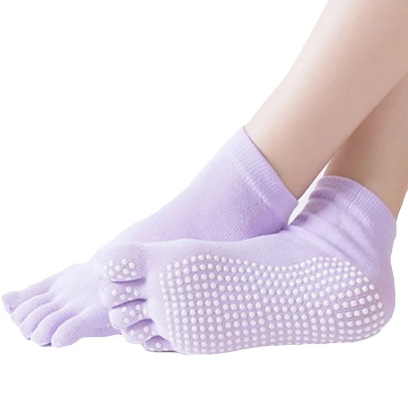 

Women Yoga Socks Gym Sport Non Slip Massage Pilates Fitness Running Socks Anti-slip Sock Running Anti-slip Solid Sock 2019