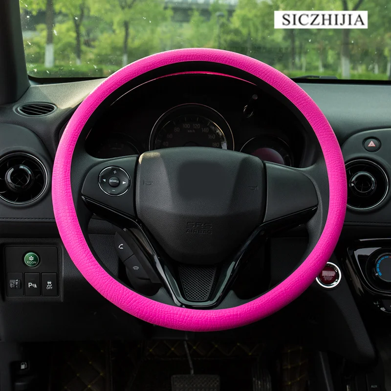 Нескользкий Мягкий силиконовый чехол рулевого колеса автомобиля для Ford Focus Fusion