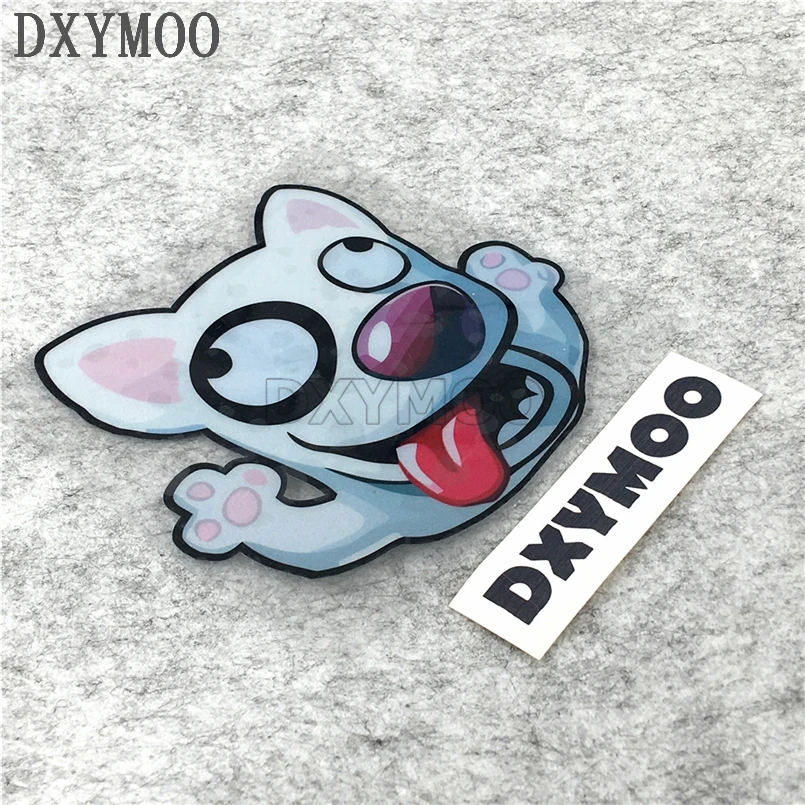 С милой собачкой озорной питомец автомобильные наклейки с животными