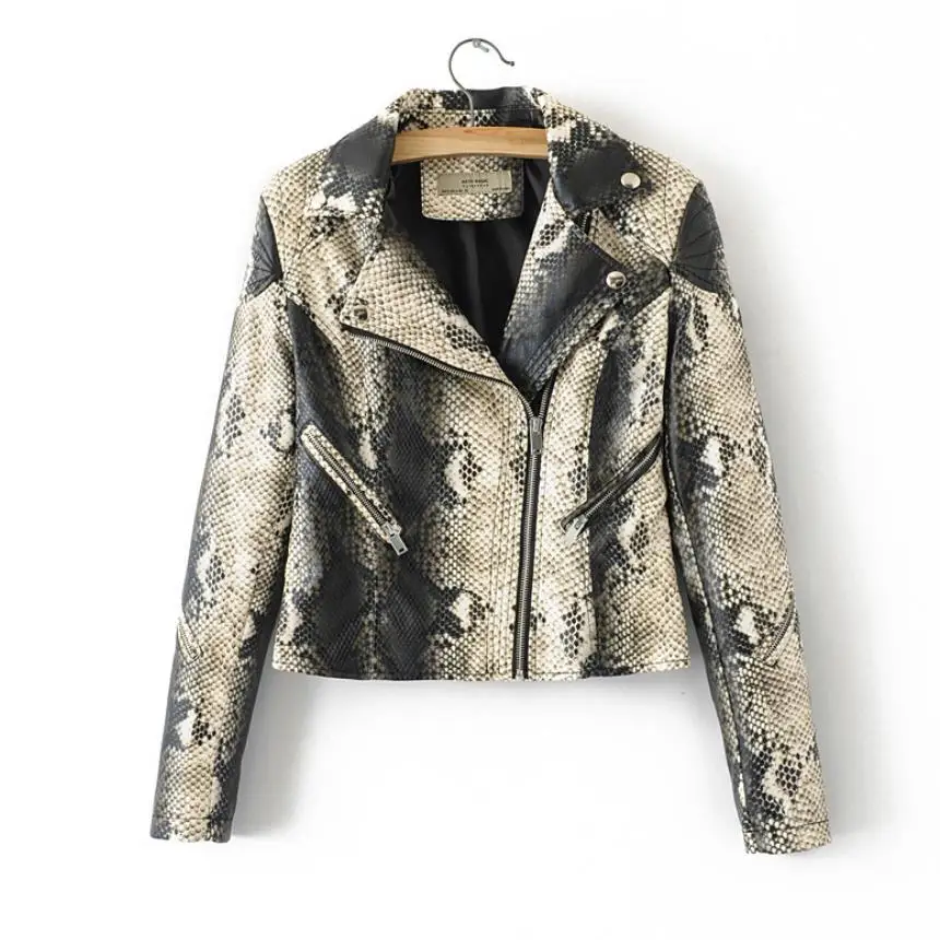 Женская короткая куртка в стиле Харадзюку модная уличная из искусственной кожи