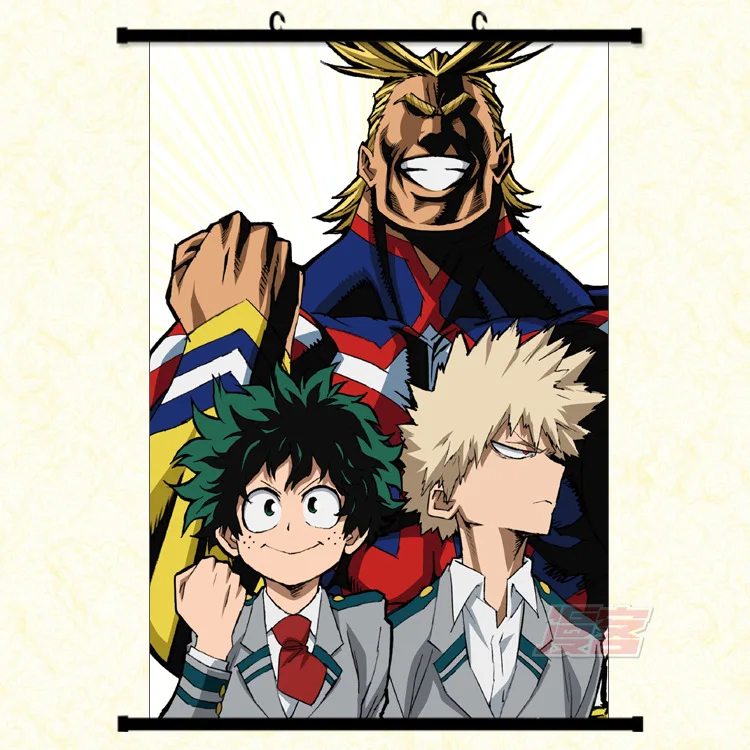 My Hero academic Scroll Canvas Fantasy мотивационное абстрактное искусство Laminas Decorativas Pared Cuadros