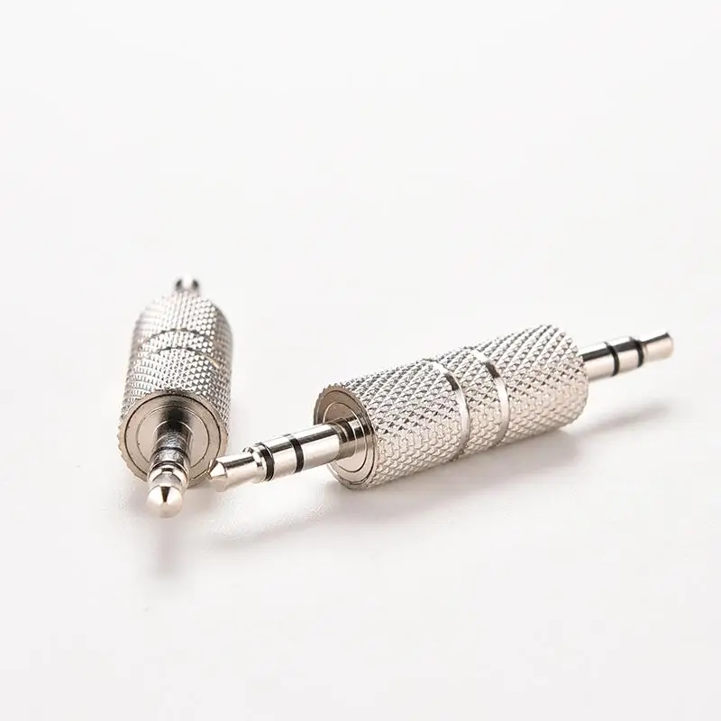 1 шт. серебряный 3 5 мм стерео Штекерный аудио разъем адаптер для наушников
