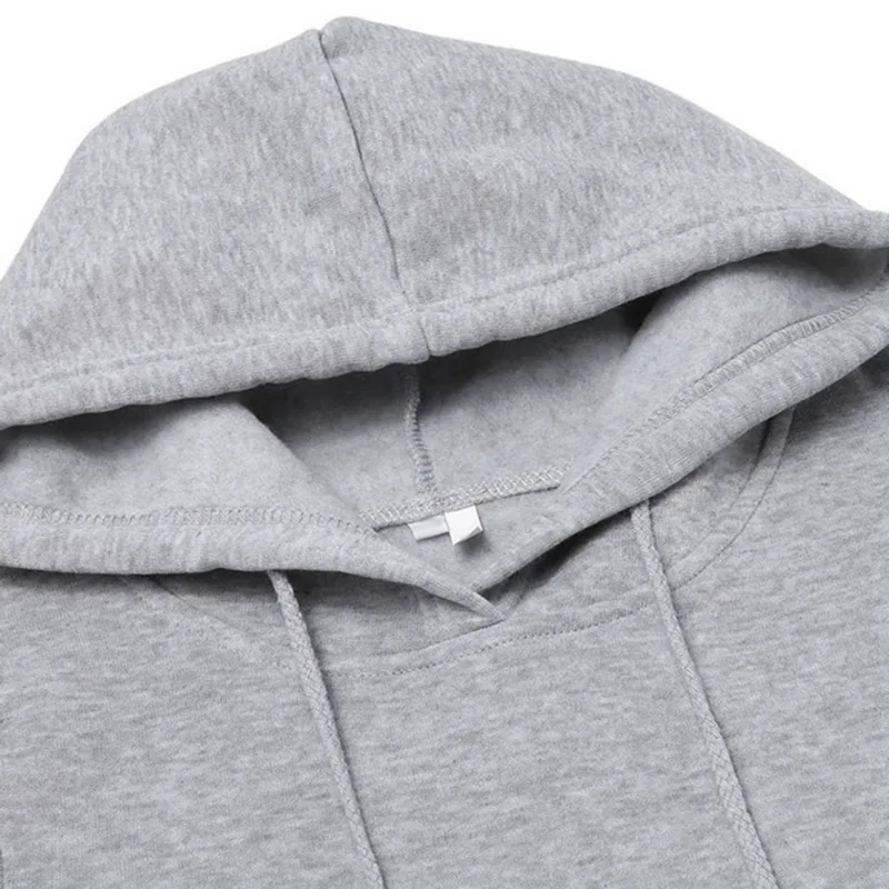 LASPERAL Женская толстовка с длинным рукавом платье пуловер карманами 2020