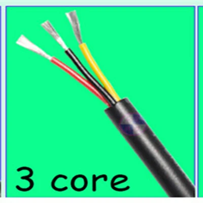 24AWG 3core 10 м ПВХ куртка кабель UL2464 2C/3C/4C/5C 24AWG многожильный луженый медный провод аудио кабель сигнальный провод кабель питания - Цвет: 24AWG 3core