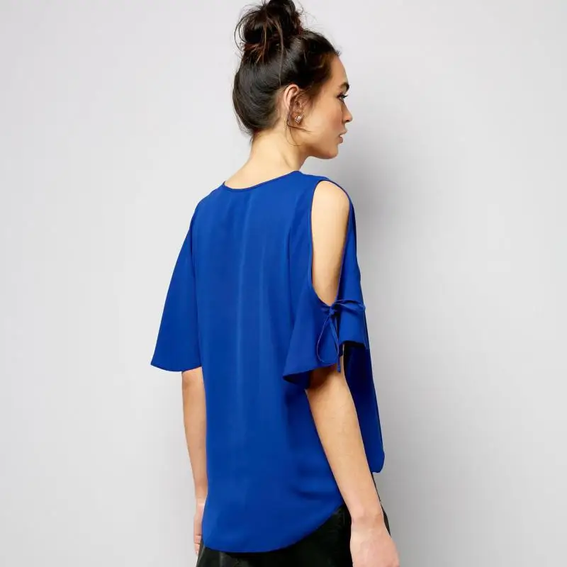 NFIVE 2019 новая весенняя женская взрывобезопасная шифоновая Кружевная футболка без