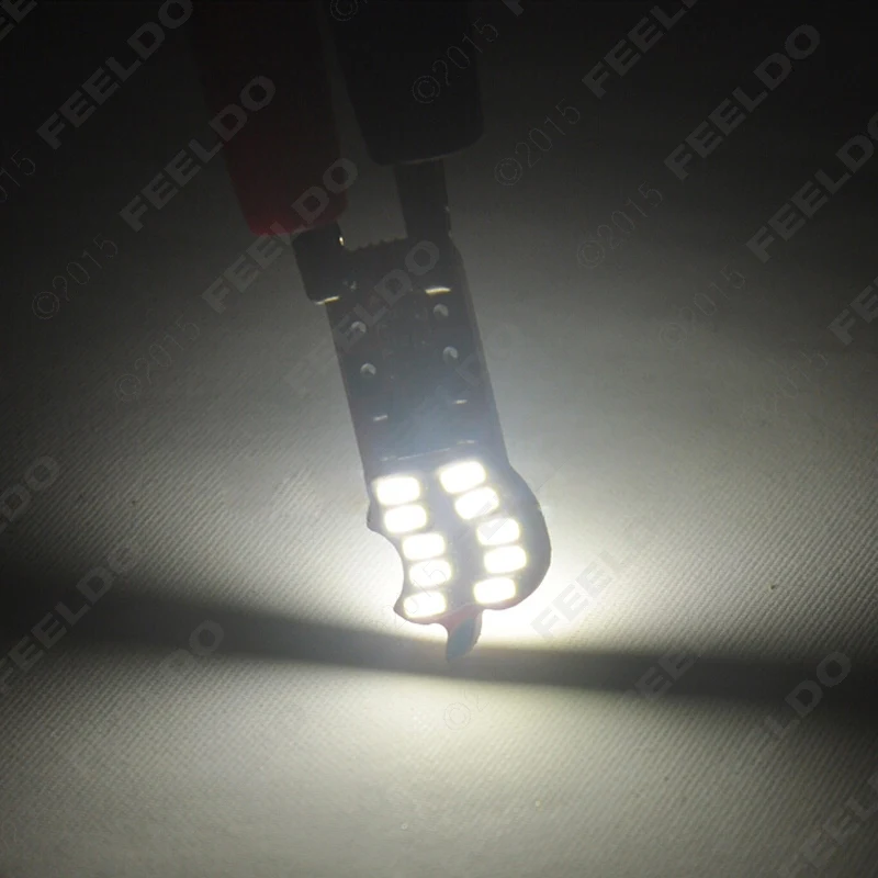 FEELDO 50 шт. Белый T10 194 3014SMD 20Led s Автомобильные светодиодные лампы с боковыми