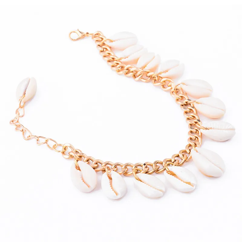 Simple Handmade Boho Sea Shell Choker Necklace Women Natural Jewelry Chocker Necklaces Girls Valentine's Day Gifts | Украшения и