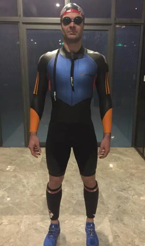 UTTER женский фиолетовый Swimrun короткие ноги гладкой кожи триатлон костюм Yamamoto неопрен купальник серфинга гидрокостюм для купальники