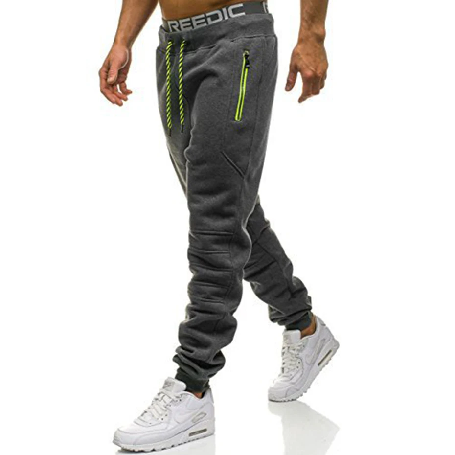ZOGAA 2019 New Fitness Men Joggers Sweatpants Thin Gray Sportswear Jogger Pants Casual Gyms Bodybuilding Sweat |