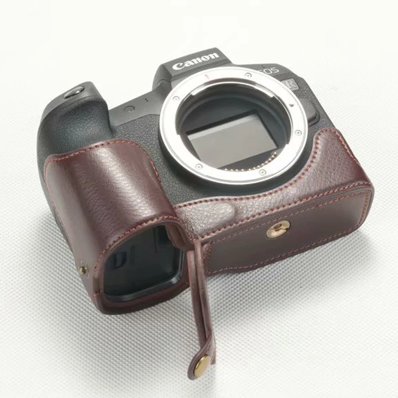 Новый чехол из натуральной кожи/ПУ кожи для камеры Половина корпуса наручный